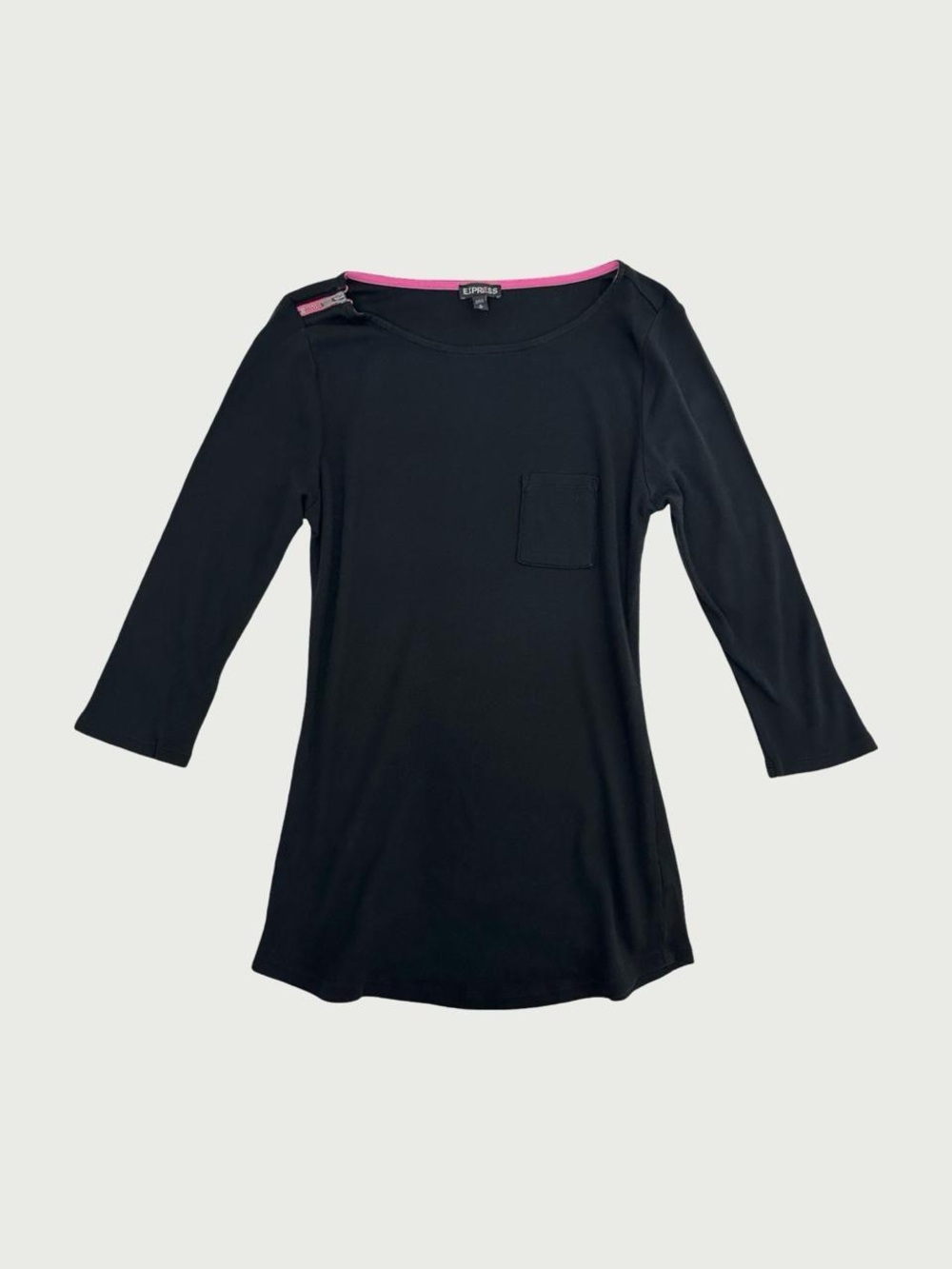 3/4 Sleeve Boatneck Tee